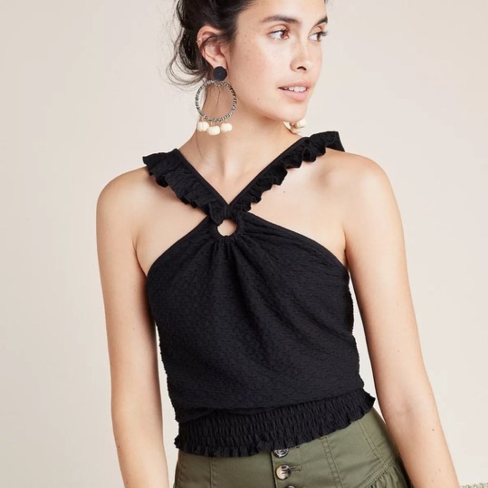 Anthropologie Marisol Ruffle Halter